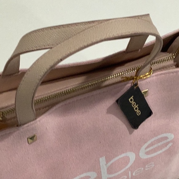Bebe Los Angeles Pink Tote Bag - Picture 5 of 5